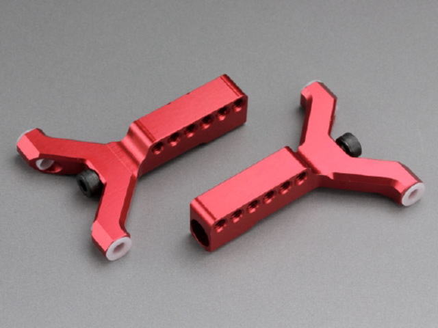 WRAP-UP 0027-FD 近藤カスタム足 インテリジェンス Y アーム Type-C(3mm/ レッド)